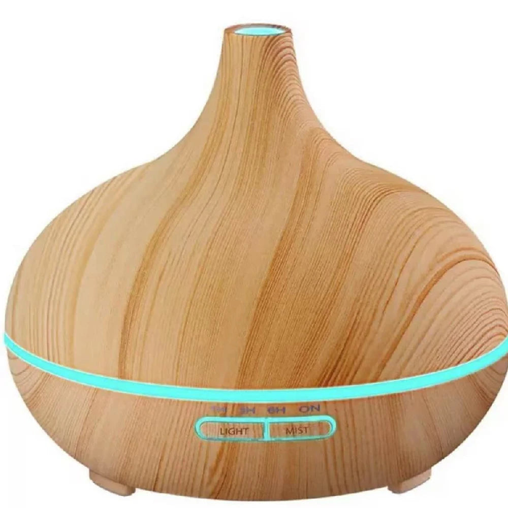 Aromadiffusor 500ml - LED & Holzdesign für Entspannung