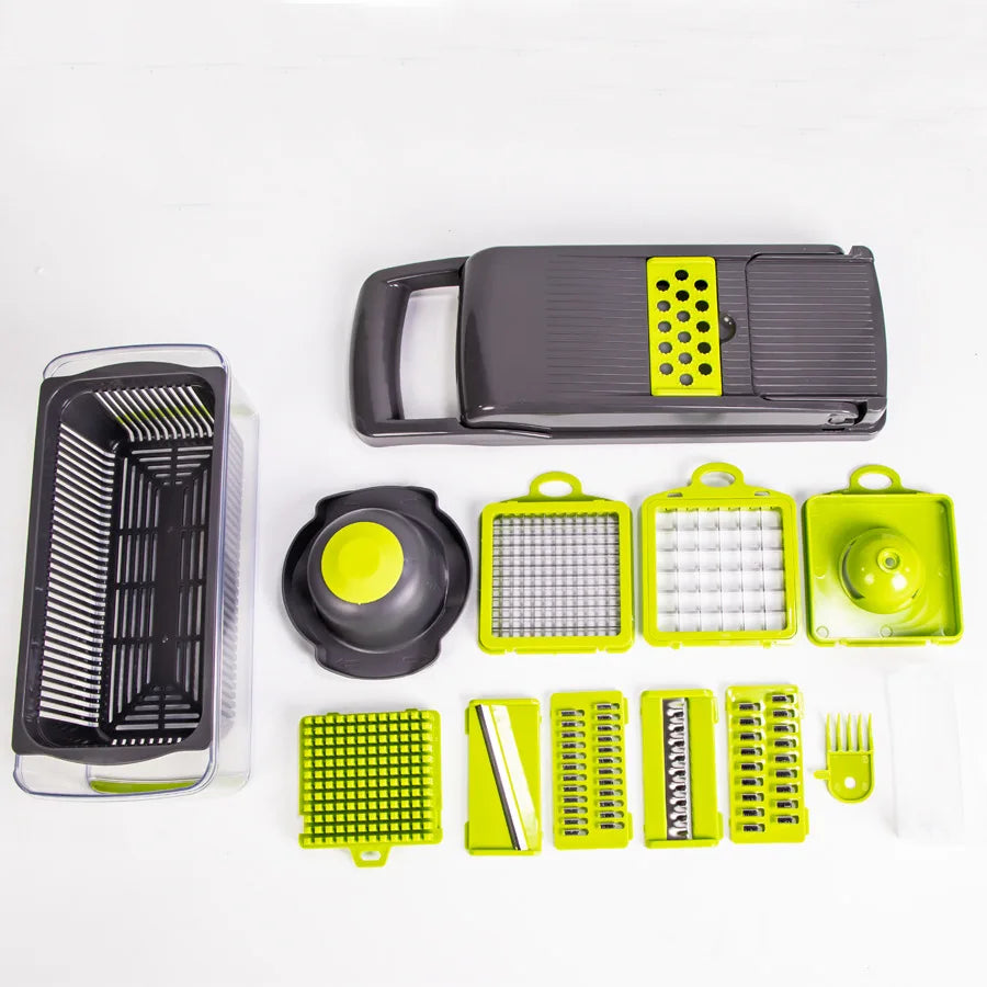 All-in-One Küchenhelfer mit 12 Einsätzen